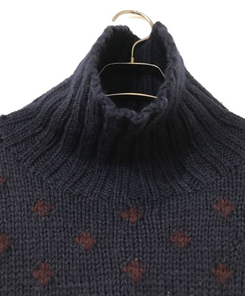 POLO RALPH LAUREN（ポロ・ラルフローレン）POLO RALPH LAUREN (ポロ・ラルフローレン) ノルディックセーター ネイビー サイズ:Ⅼの古着・服飾アイテム