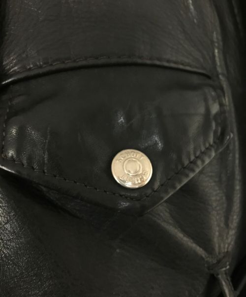 Schott（ショット）Schott (ショット) ライダースジャケット ブラック サイズ:50の古着・服飾アイテム