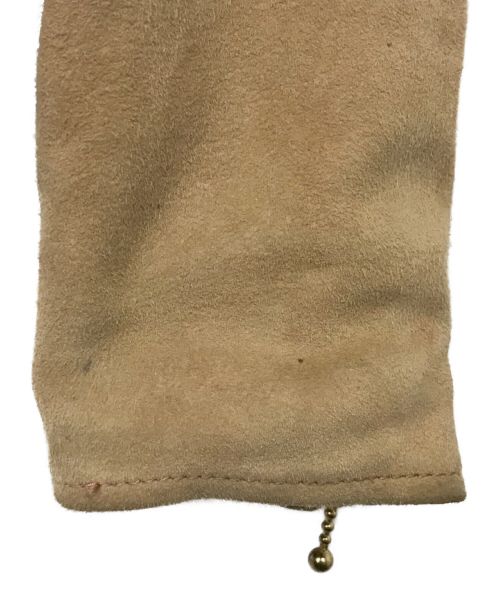 BLUE LABEL CRESTBRIDGE（ブルーレーベルクレストブリッジ）BLUE LABEL CRESTBRIDGE (ブルーレーベルクレストブリッジ) 羊革スウェードジャケット ベージュ サイズ:38の古着・服飾アイテム