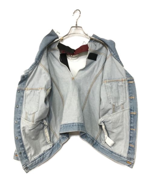 MADE IN HEAVEN（メイド イン ヘブン）MADE IN HEAVEN (メイド イン ヘブン) リメイクデニムジャケット インディゴ サイズ:1の古着・服飾アイテム