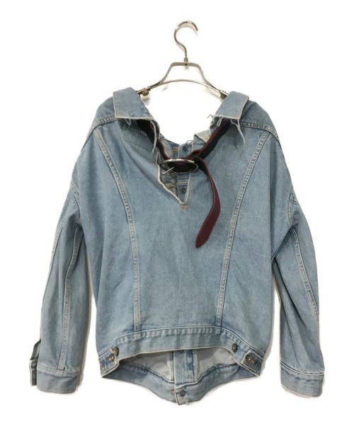 MADE IN HEAVEN（メイド イン ヘブン）MADE IN HEAVEN (メイド イン ヘブン) リメイクデニムジャケット インディゴ サイズ:1の古着・服飾アイテム