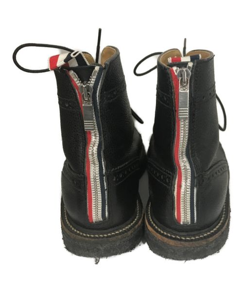 Thom Browne（トムブラウン）Thom Browne (トムブラウン) ウィングチップブーツ ブラック サイズ:6の古着・服飾アイテム
