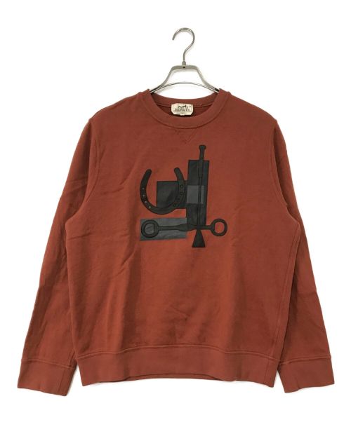 HERMES（エルメス）HERMES (エルメス) スウェット ブラウン サイズ:XLの古着・服飾アイテム