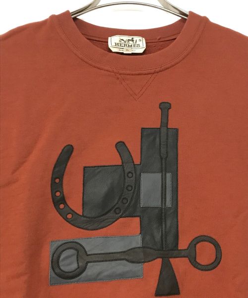 HERMES（エルメス）HERMES (エルメス) スウェット ブラウン サイズ:XLの古着・服飾アイテム