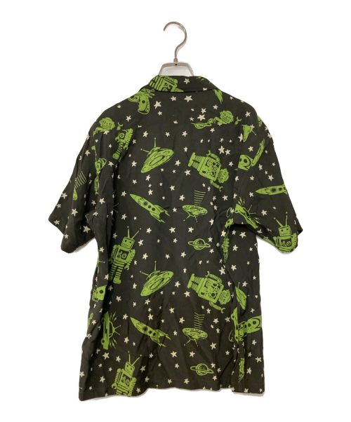 Star OF HOLLYWOOD（スターオブハリウッド）STAR OF HOLLYWOOD (スターオブハリウッド) オープンカラーシャツ ブラック サイズ:Mの古着・服飾アイテム