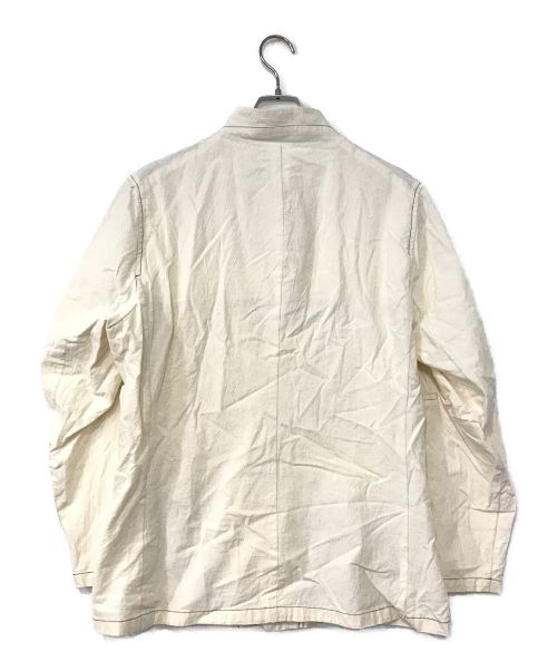 HACKNEY UNION WORKHOUSE（ハックニーユニオン ワークハウス）HACKNEY UNION WORKHOUSE (ハックニーユニオン ワークハウス) REENACTMENT SHIRT CO ベージュ サイズ:40の古着・服飾アイテム