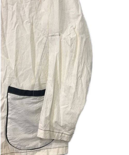 HACKNEY UNION WORKHOUSE（ハックニーユニオン ワークハウス）HACKNEY UNION WORKHOUSE (ハックニーユニオン ワークハウス) REENACTMENT SHIRT CO ベージュ サイズ:40の古着・服飾アイテム