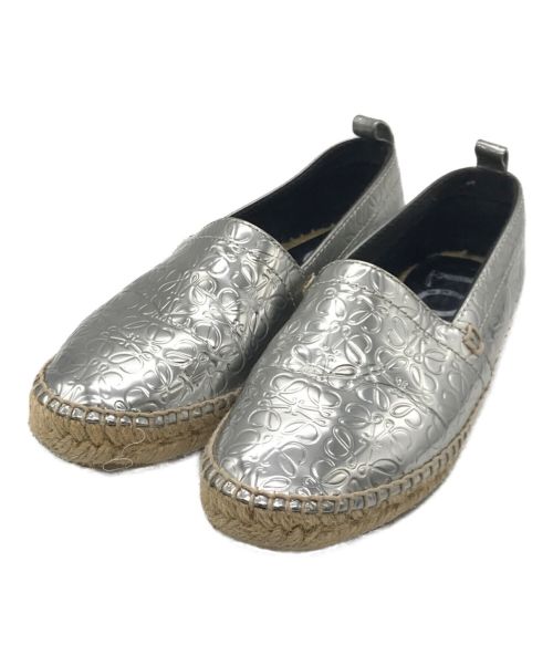 LOEWE（ロエベ）LOEWE (ロエベ) エスパドリーユ シルバー サイズ:36の古着・服飾アイテム
