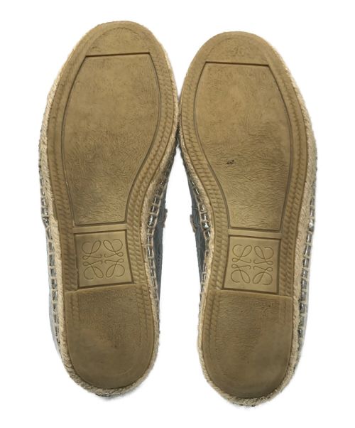 LOEWE（ロエベ）LOEWE (ロエベ) エスパドリーユ シルバー サイズ:36の古着・服飾アイテム