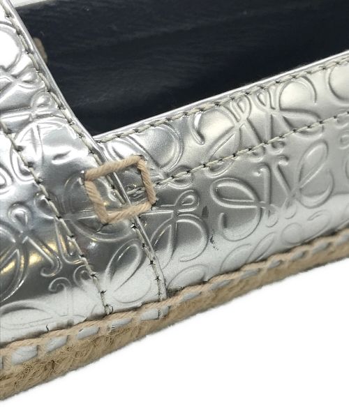 LOEWE（ロエベ）LOEWE (ロエベ) エスパドリーユ シルバー サイズ:36の古着・服飾アイテム