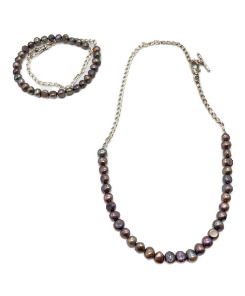 Preek（プリーク）Preek (プリーク) ストーンネックレス グレーの古着・服飾アイテム