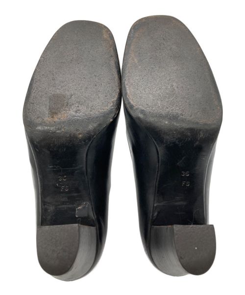 HERMES（エルメス）HERMES (エルメス) レザーパンプス ブラック サイズ:36の古着・服飾アイテム