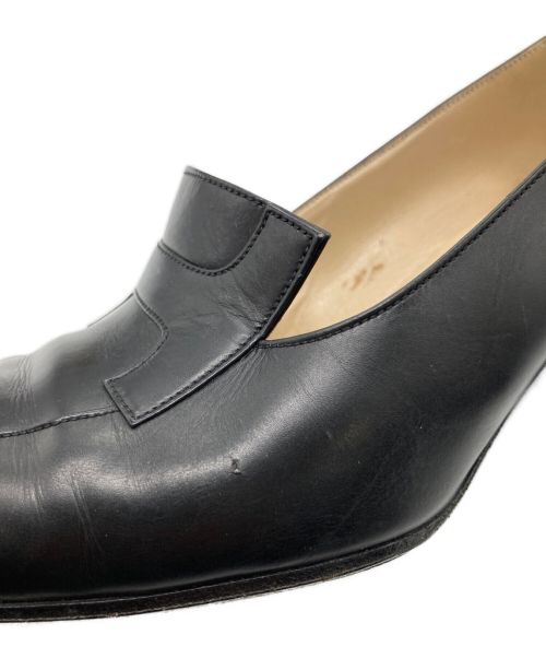 HERMES（エルメス）HERMES (エルメス) レザーパンプス ブラック サイズ:36の古着・服飾アイテム