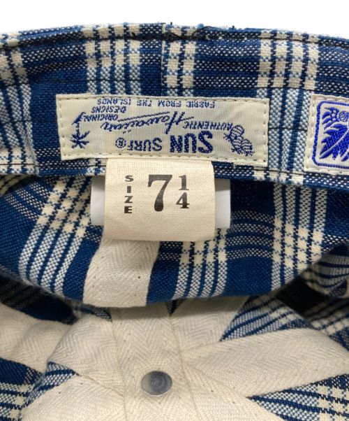 Sun Surf（サンサーフ）Sun Surf (サンサーフ) パカラキャスケット ブルーの古着・服飾アイテム