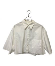 MM6 Maison Margiela（エムエムシックスメゾンマルジェラ）の古着「ショート丈シャツ」｜ホワイト