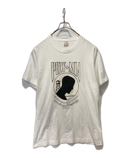 FRUIT OF THE LOOM（フルーツオブザルーム）FRUIT OF THE LOOM (フルーツオブザルーム) POW MIA Tシャツ ホワイト サイズ:Ｌの古着・服飾アイテム