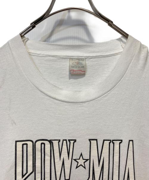 FRUIT OF THE LOOM（フルーツオブザルーム）FRUIT OF THE LOOM (フルーツオブザルーム) POW MIA Tシャツ ホワイト サイズ:Ｌの古着・服飾アイテム