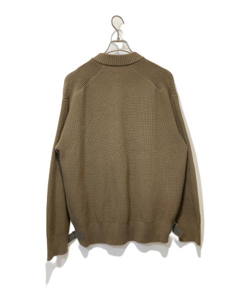 sacai（サカイ）sacai (サカイ) Nylon Twill x Knit Pullover ブラウン サイズ:1の古着・服飾アイテム