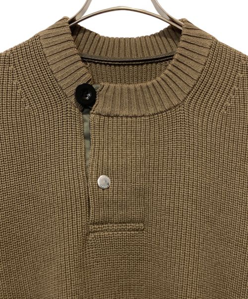 sacai（サカイ）sacai (サカイ) Nylon Twill x Knit Pullover ブラウン サイズ:1の古着・服飾アイテム