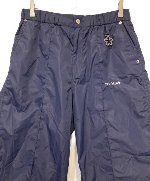 TTT MSW（ティー）TTT MSW (ティー) ニュースタンダードワイドロングパンツ ネイビー サイズ:Lの古着・服飾アイテム