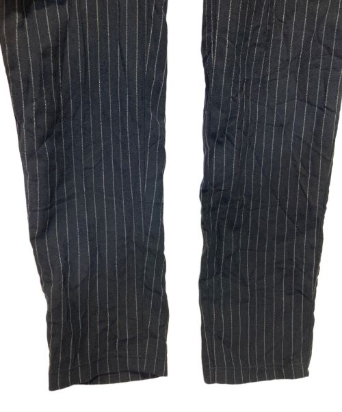 Jean Paul Gaultier homme（ジャンポールゴルチェオム）Jean Paul Gaultier homme (ジャンポールゴルチェオム) ピンストライプウールパンツ ブラック サイズ:46　W72の古着・服飾アイテム
