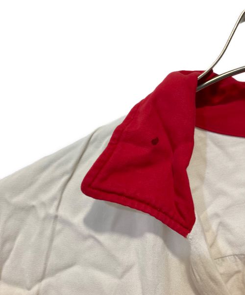 Dunhill Bowler（ダンヒルボウラー）Dunhill Bowler (ダンヒルボウラー) レーヨンボーリングシャツ ホワイト サイズ:Lの古着・服飾アイテム