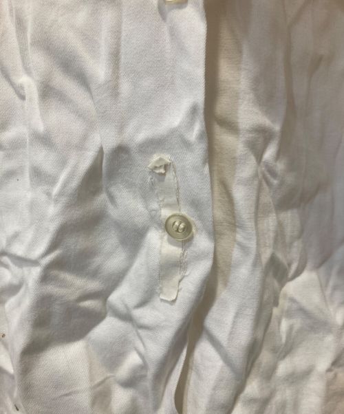 Dunhill Bowler（ダンヒルボウラー）Dunhill Bowler (ダンヒルボウラー) レーヨンボーリングシャツ ホワイト サイズ:Lの古着・服飾アイテム