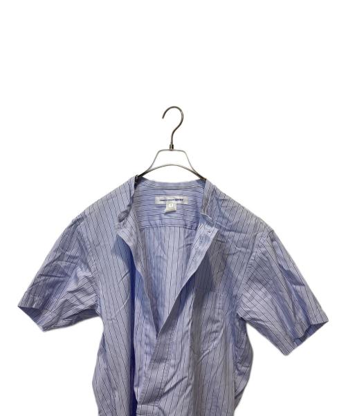 COMME des GARCONS SHIRT（コムデギャルソンシャツ）COMME des GARCONS SHIRT (コムデギャルソンシャツ) 半袖ストライプシャツ ブルー サイズ:Sの古着・服飾アイテム