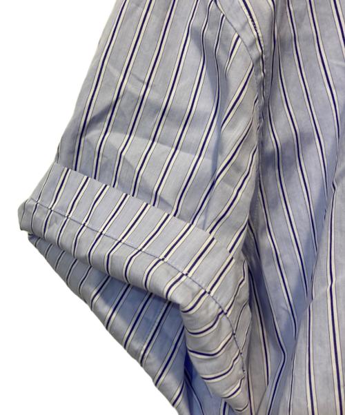 COMME des GARCONS SHIRT（コムデギャルソンシャツ）COMME des GARCONS SHIRT (コムデギャルソンシャツ) 半袖ストライプシャツ ブルー サイズ:Sの古着・服飾アイテム