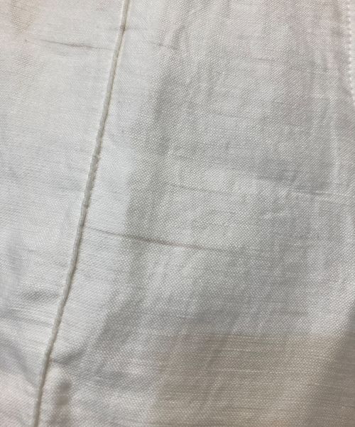 CELINE（セリーヌ）CELINE (セリーヌ) リネンシルク混センタープレスパンツ ホワイト サイズ:36の古着・服飾アイテム