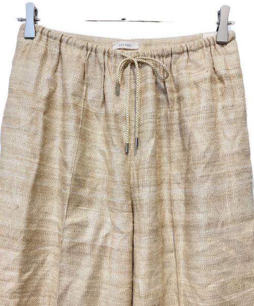 DES PRES（デ プレ）DES PRES (デ プレ) シルクリネンドビー フロントドロストイージーパンツ ベージュ サイズ:34の古着・服飾アイテム