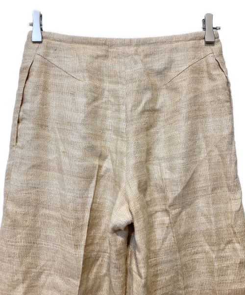 DES PRES（デ プレ）DES PRES (デ プレ) シルクリネンドビー フロントドロストイージーパンツ ベージュ サイズ:34の古着・服飾アイテム