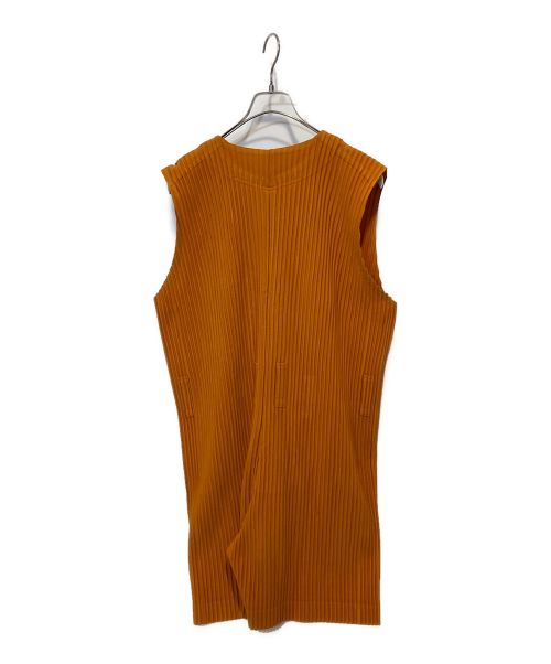 HOMME PLISSE ISSEY MIYAKE（オム プリッセ イッセイ ミヤケ）HOMME PLISSE ISSEY MIYAKE (オムプリッセ イッセイ ミヤケ) COLORFUL PLEATS BOTTOMS JUMPSUIT オレンジ サイズ:1の古着・服飾アイテム