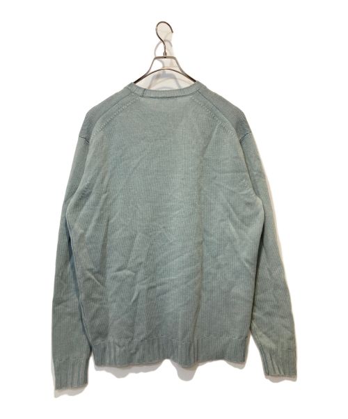 AURALEE（オーラリー）AURALEE (オーラリー) WASHED FRENCH MERINO KNIT P/O スカイブルー サイズ:5の古着・服飾アイテム