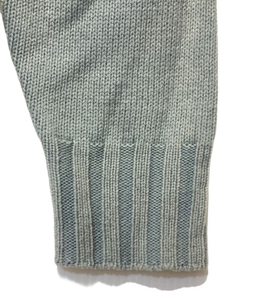 AURALEE（オーラリー）AURALEE (オーラリー) WASHED FRENCH MERINO KNIT P/O スカイブルー サイズ:5の古着・服飾アイテム