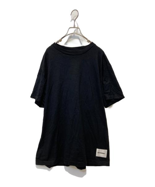 JIL SANDER+（ジルサンダープラス）JIL SANDER+ (ジルサンダープラス) CREW NECK S/S TEE ブラック サイズ:XXLの古着・服飾アイテム