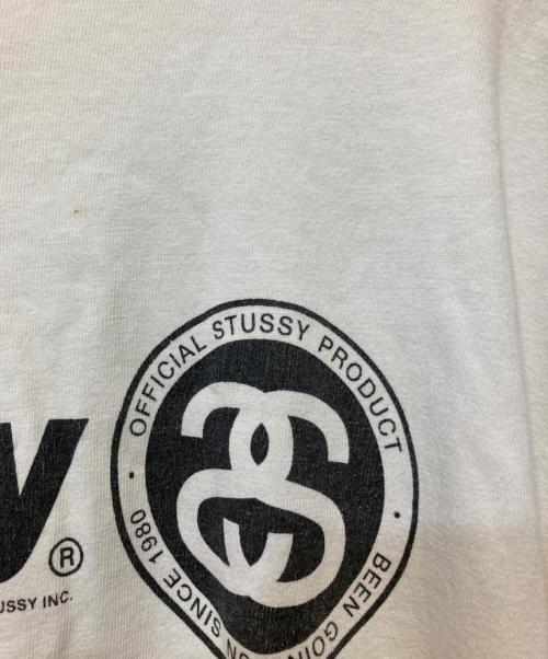 OLD STUSSY（オールドステューシー）old stussy (オールドステューシー) プリントTシャツ ホワイト サイズ:Lの古着・服飾アイテム