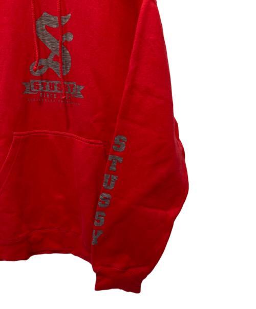 OLD STUSSY（オールドステューシー）old stussy (オールドステューシー) プルオーバーパーカー レッド サイズ:Ⅿの古着・服飾アイテム