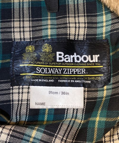 Barbour（バブアー）Barbour (バブアー) solway zipper オリーブ サイズ:36の古着・服飾アイテム