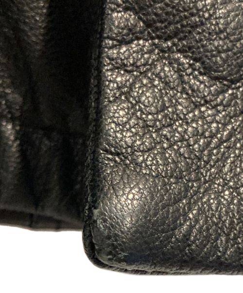 ARMANI COLLEZIONI（アルマーニ コレツィオーニ）ARMANI COLLEZIONI (アルマーニ コレツィオーニ) レザージャケット ブラック サイズ:表記不明の古着・服飾アイテム
