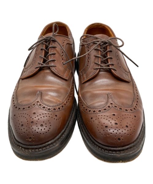 Alden（オールデン）ALDEN (オールデン) ラベロコードバン ロングウィングチップ ブラウン サイズ:9の古着・服飾アイテム