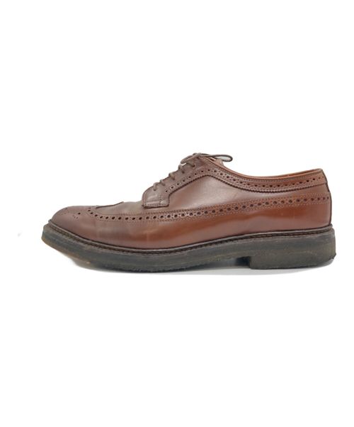 Alden（オールデン）ALDEN (オールデン) ラベロコードバン ロングウィングチップ ブラウン サイズ:9の古着・服飾アイテム