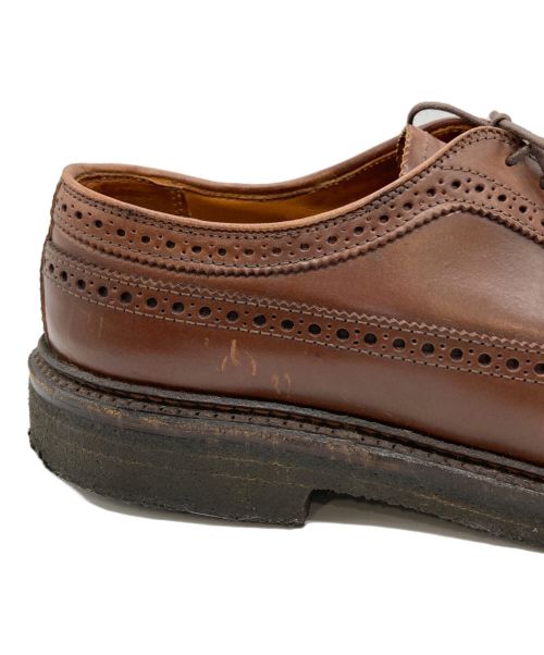 Alden（オールデン）ALDEN (オールデン) ラベロコードバン ロングウィングチップ ブラウン サイズ:9の古着・服飾アイテム