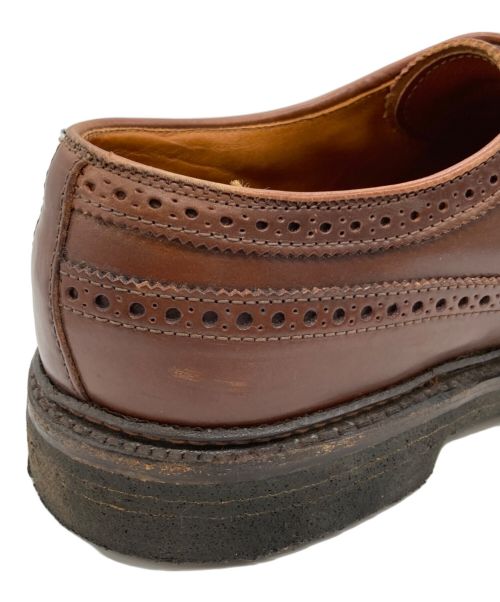 Alden（オールデン）ALDEN (オールデン) ラベロコードバン ロングウィングチップ ブラウン サイズ:9の古着・服飾アイテム