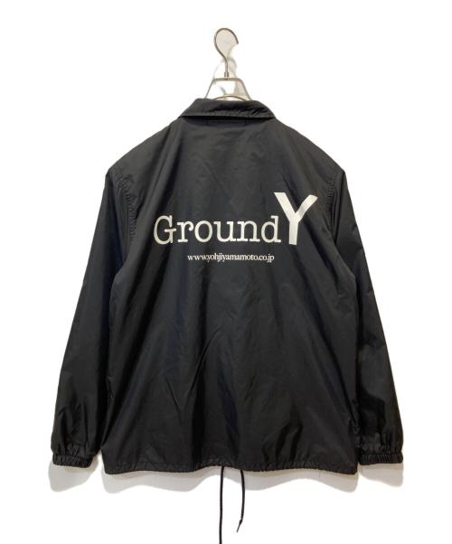 GROUND Y（グラウンドワイ）GROUND Y (グラウンドワイ) ナイロンジャケット ブラック サイズ:3の古着・服飾アイテム