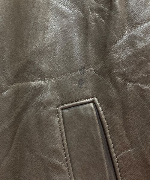 POLO RALPH LAUREN（ポロ・ラルフローレン）POLO RALPH LAUREN (ポロ・ラルフローレン) レザースイングトップ ブラウン サイズ:Ⅿの古着・服飾アイテム