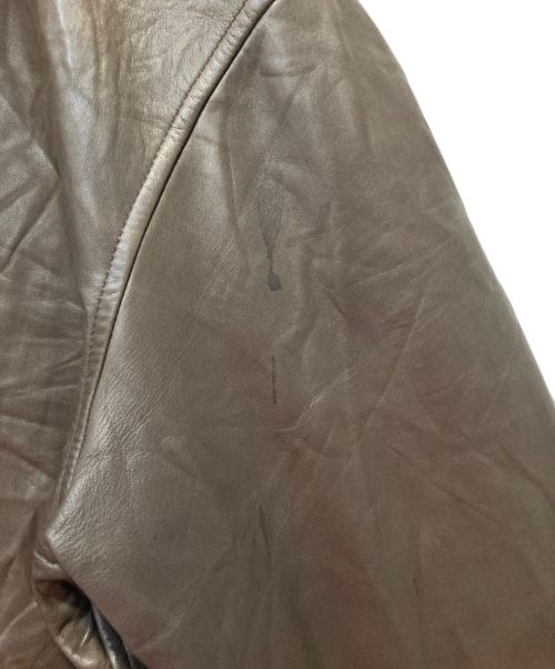 POLO RALPH LAUREN（ポロ・ラルフローレン）POLO RALPH LAUREN (ポロ・ラルフローレン) レザースイングトップ ブラウン サイズ:Ⅿの古着・服飾アイテム