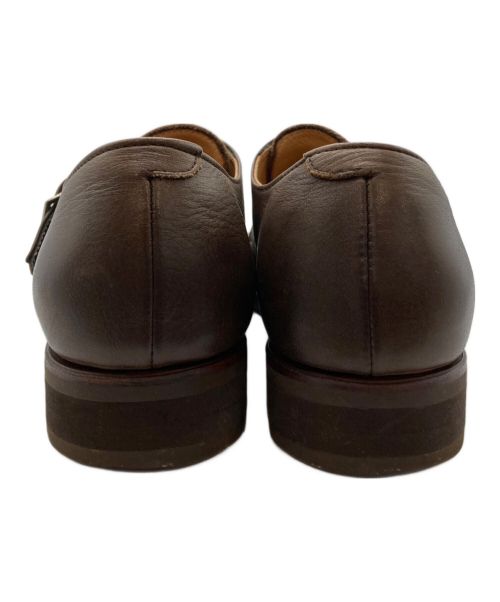 MR.OLIVE（ミスターオリーブ）MR.OLIVE (ミスターオリーブ) WATER PROOF SHIRINK LEATHER -MONK STRAP SHOES ブラウン サイズ:8 1/2の古着・服飾アイテム