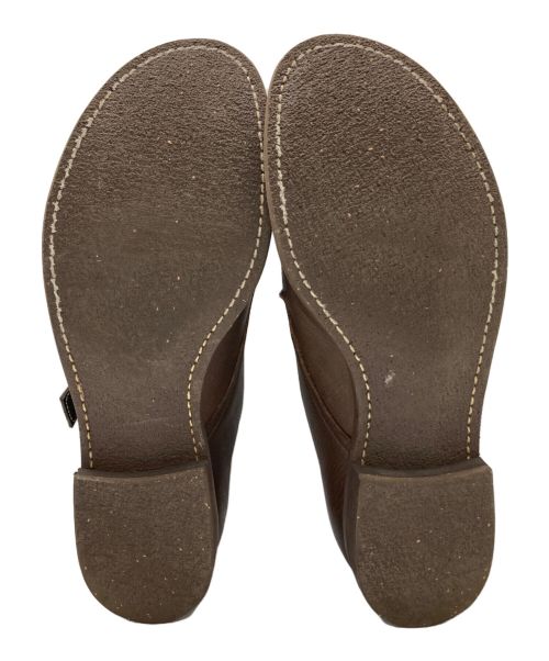 MR.OLIVE（ミスターオリーブ）MR.OLIVE (ミスターオリーブ) WATER PROOF SHIRINK LEATHER -MONK STRAP SHOES ブラウン サイズ:8 1/2の古着・服飾アイテム