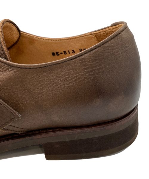 MR.OLIVE（ミスターオリーブ）MR.OLIVE (ミスターオリーブ) WATER PROOF SHIRINK LEATHER -MONK STRAP SHOES ブラウン サイズ:8 1/2の古着・服飾アイテム